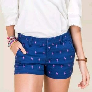 Harper Preppy Womens Small Flamingos Shorts Blue 4